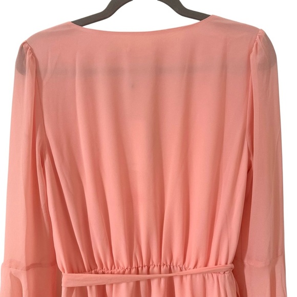 NWT Lovers and Friends Lila Chiffon Dress in "Peach Pink" Size M - Picture 9 of 12
